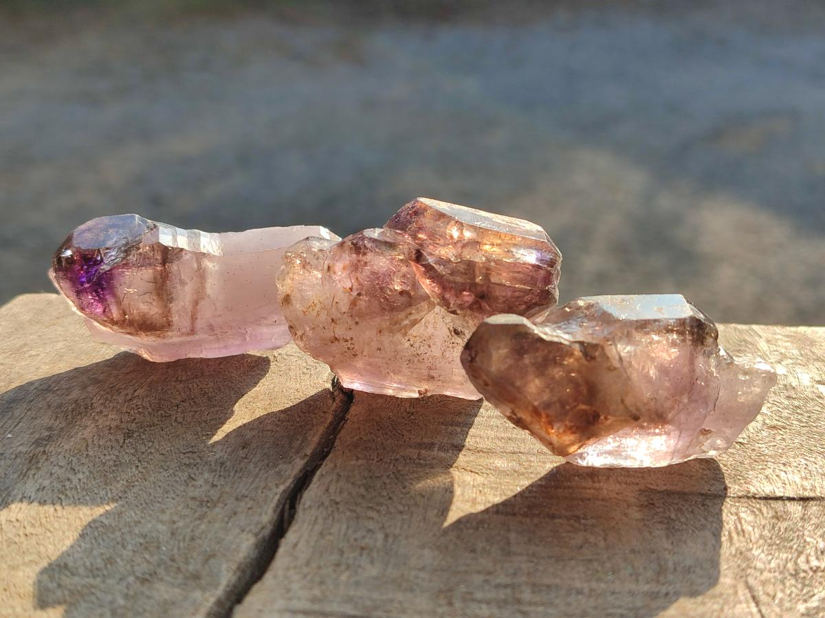 Natural Skeletal Window Amethyst Crystals x 24 From Chiredzi, Zimbabwe