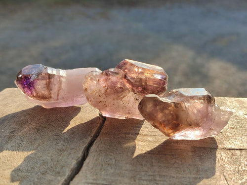 Natural Skeletal Window Amethyst Crystals x 24 From Chiredzi, Zimbabwe