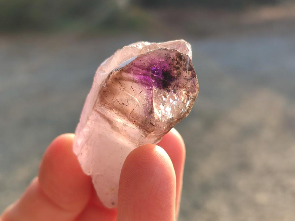 Natural Skeletal Window Amethyst Crystals x 24 From Chiredzi, Zimbabwe
