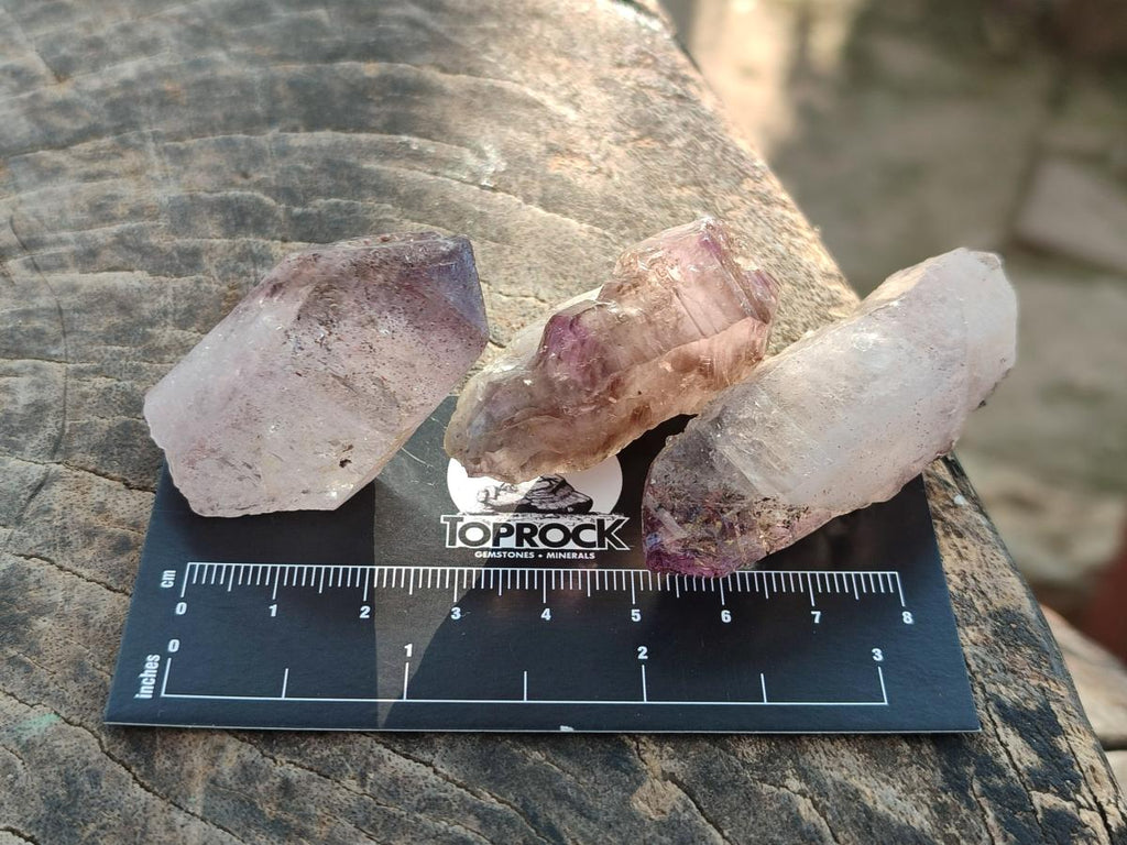 Natural Skeletal Window Amethyst Crystals x 24 From Chiredzi, Zimbabwe