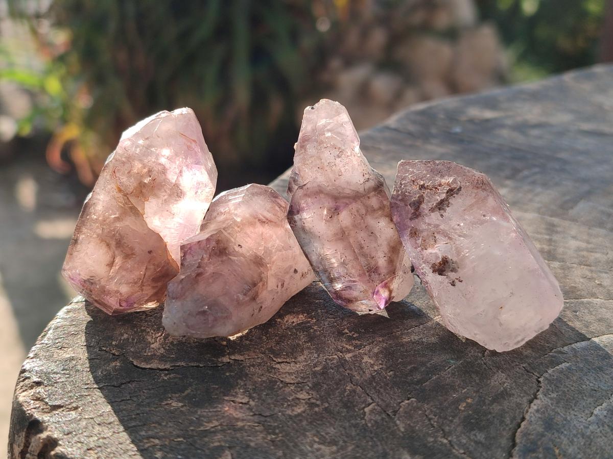 Natural Skeletal Window Amethyst Crystals x 24 From Chiredzi, Zimbabwe