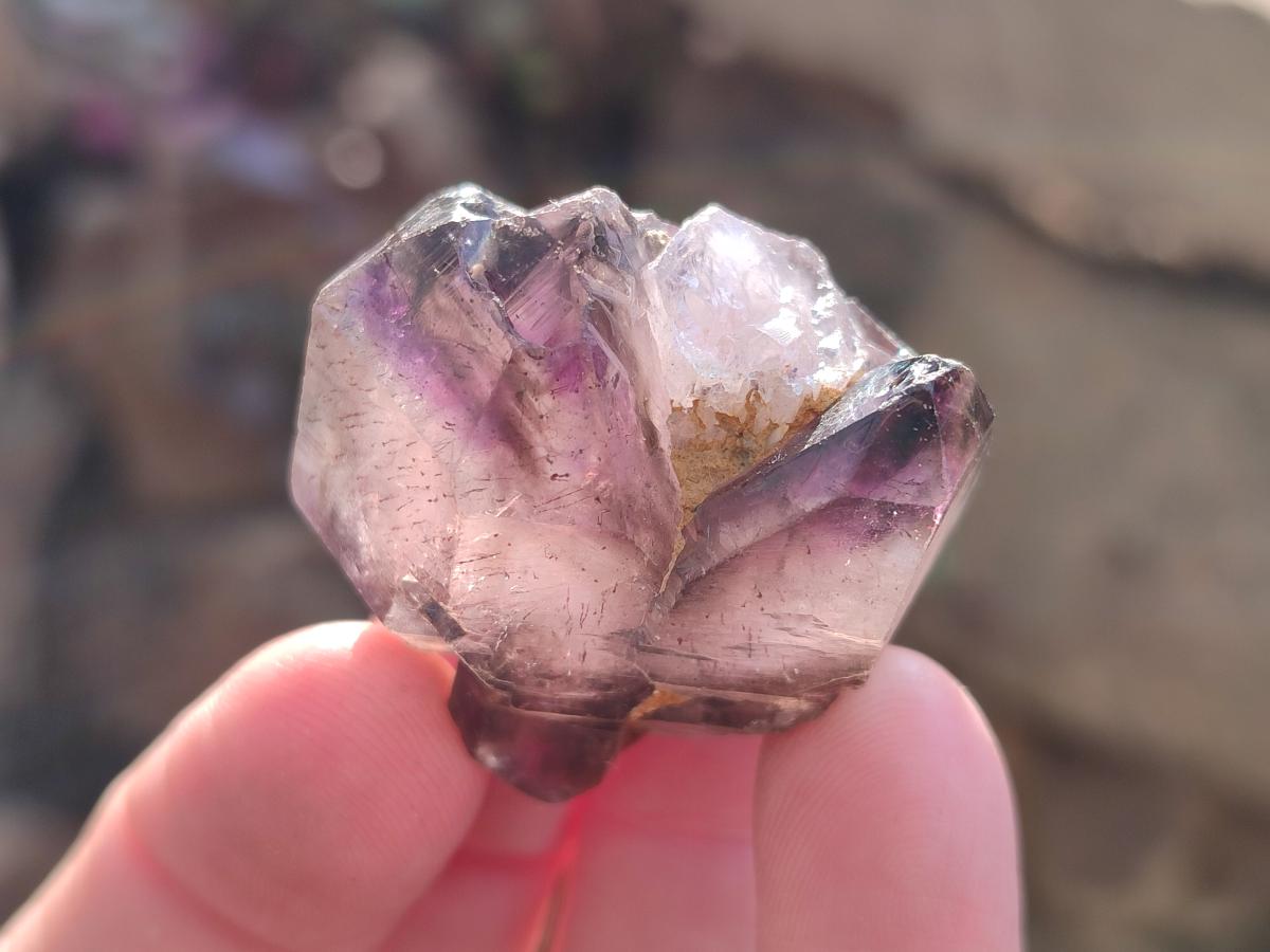 Natural Skeletal Window Amethyst Crystals x 24 From Chiredzi, Zimbabwe
