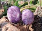 Polished Lepidolite Free Forms x 24 From Zimbabwe
