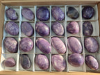 Polished Lepidolite Free Forms x 24 From Zimbabwe