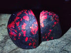 Polished Ruby Corundum In Chrome Verdite Standing Display Pieces x 5 From Mutoko, Zimbabwe