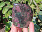 Polished Ruby Corundum In Chrome Verdite Standing Display Pieces x 5 From Mutoko, Zimbabwe
