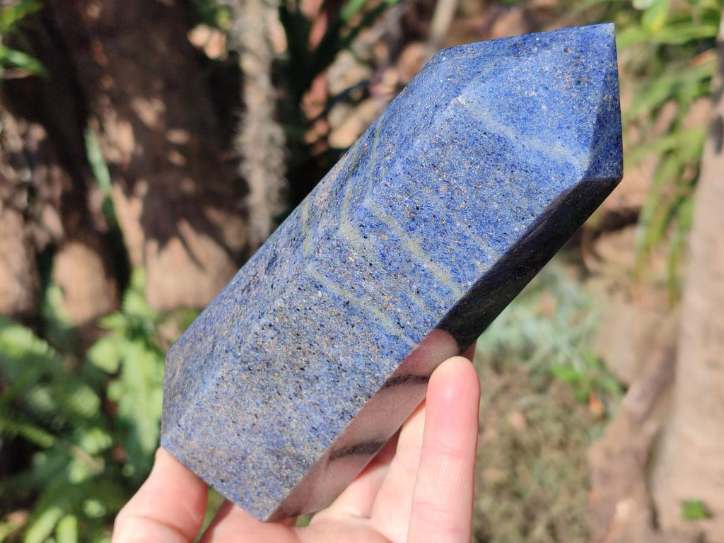 Polished Large Lazulite Standing Display Crystals x 2 From Madagascar