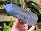 Polished Large Lazulite Standing Display Crystals x 2 From Madagascar