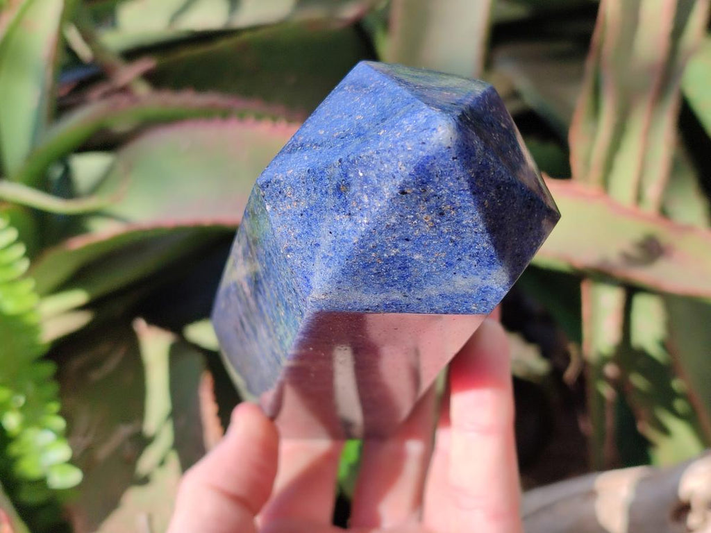 Polished Large Lazulite Standing Display Crystals x 2 From Madagascar