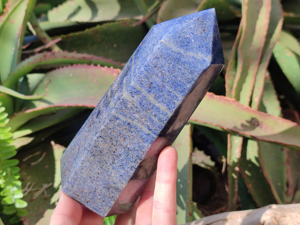 Polished Large Lazulite Standing Display Crystals x 2 From Madagascar