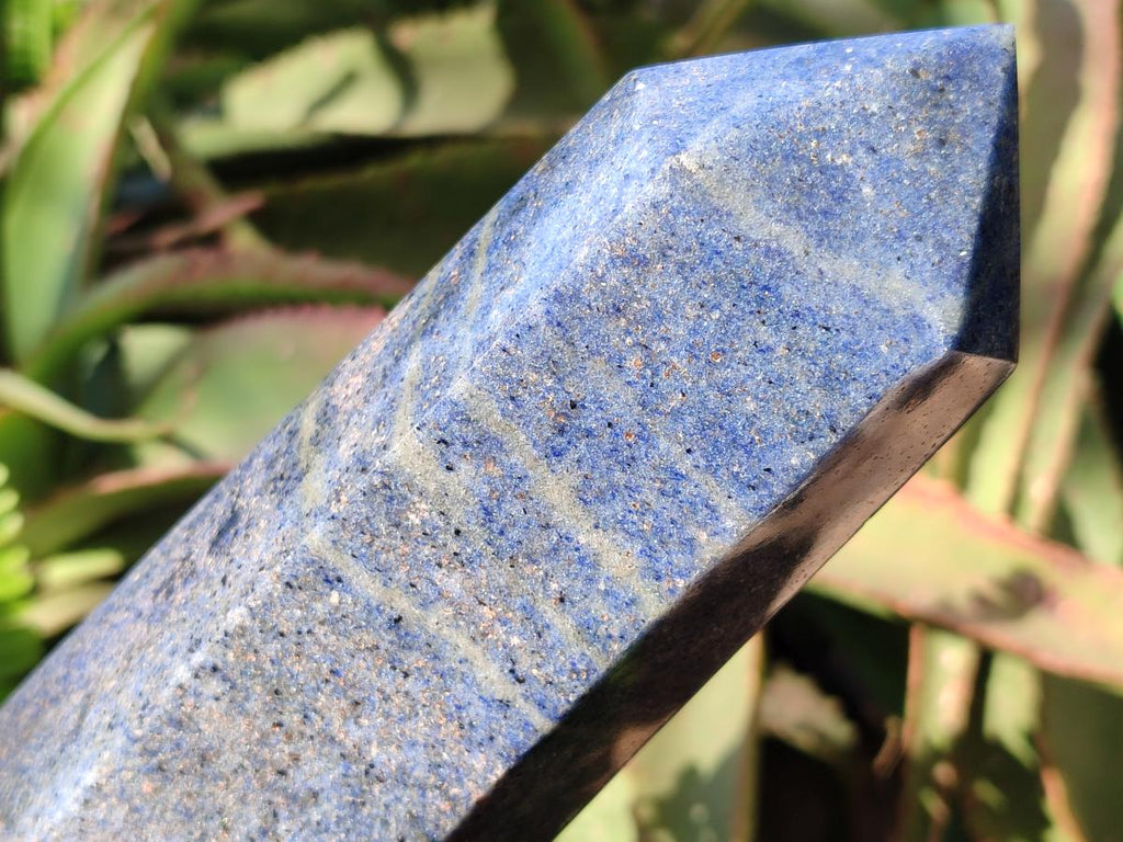 Polished Large Lazulite Standing Display Crystals x 2 From Madagascar