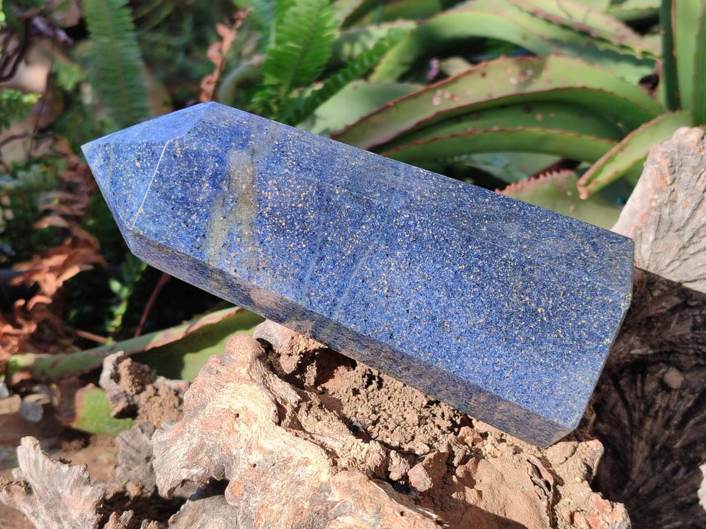 Polished Large Lazulite Standing Display Crystals x 2 From Madagascar