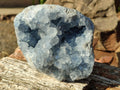 Natural Cabinet Size Blue Celestite Geode Specimens x 2 From Sakoany, Madagascar