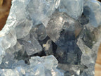 Natural Cabinet Size Blue Celestite Geode Specimens x 2 From Sakoany, Madagascar