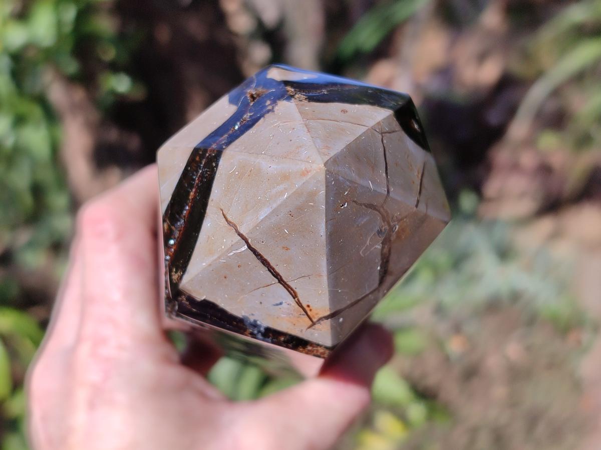 Polished and Natural Large Septerye Sauvage Display Crystal x 1 From Mahajanga, Madagascar
