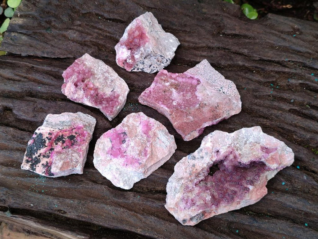 Natural Spherocobaltite Specimens with Heterogenite x 6 From Musonoi Mine, Congo