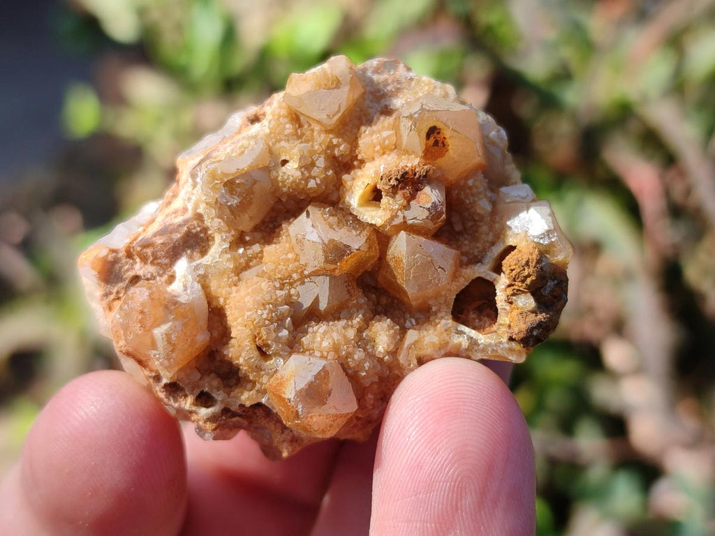 Natural Golden Limonite Quartz Clusters x 70 From Solwezi, Zambia