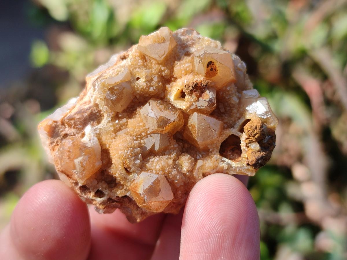 Natural Golden Limonite Quartz Clusters x 70 From Solwezi, Zambia