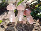 Polished Small Red Hematoid Quartz Mushrooms x 24 From Ambatondrazaka, Madagascar