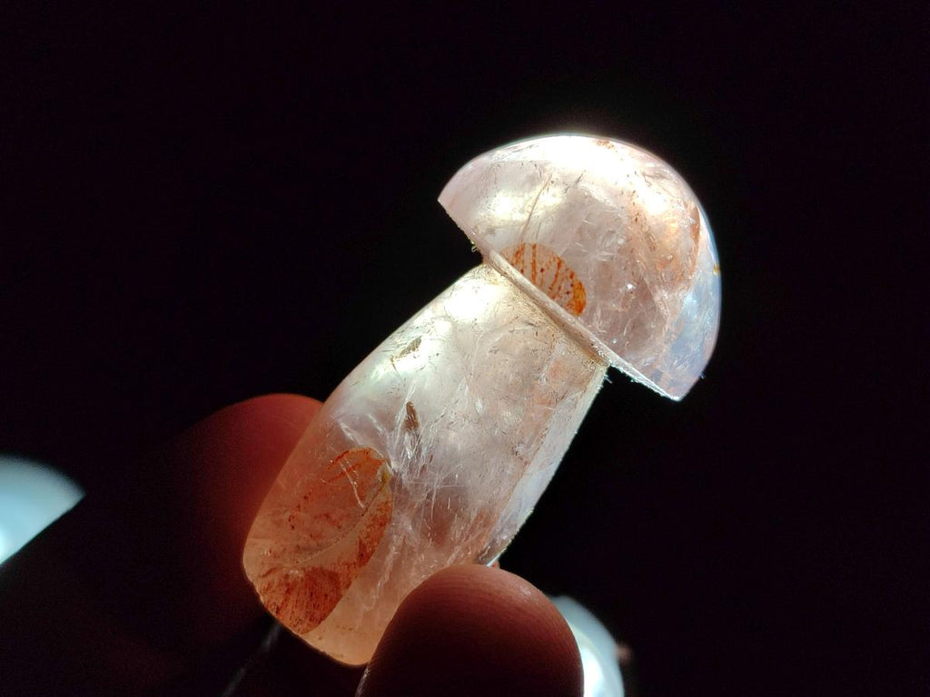 Polished Small Red Hematoid Quartz Mushrooms x 24 From Ambatondrazaka, Madagascar