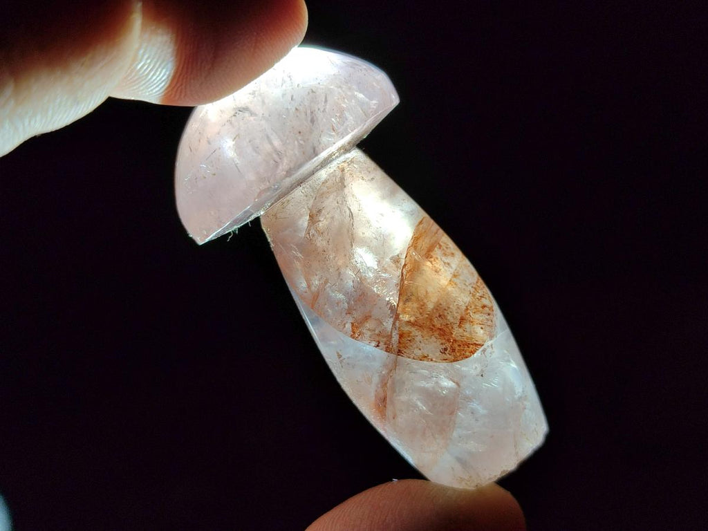 Polished Small Red Hematoid Quartz Mushrooms x 24 From Ambatondrazaka, Madagascar