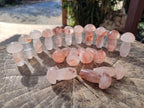 Polished Small Red Hematoid Quartz Mushrooms x 24 From Ambatondrazaka, Madagascar