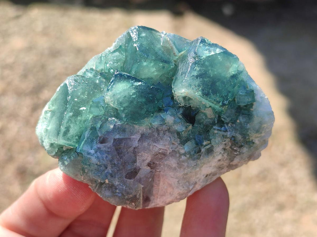 Natural Green Cubic Fluorite Specimens x 10 From Mandrosonoro, Madagascar
