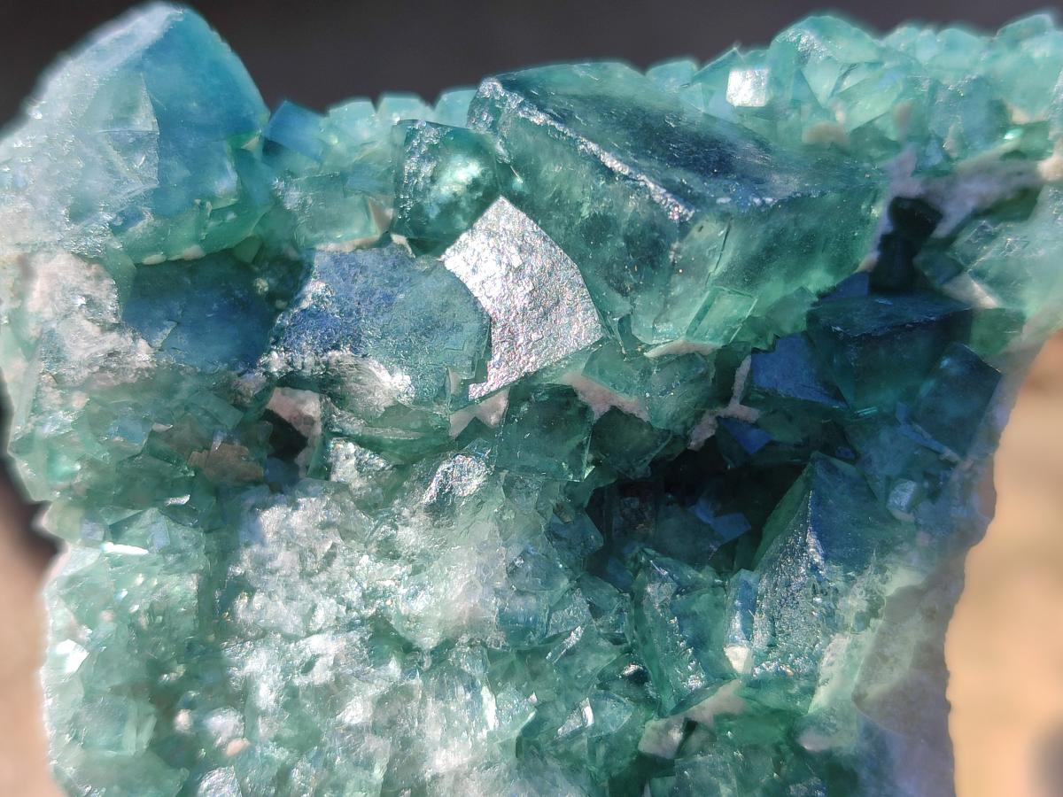Natural Green Cubic Fluorite Specimens x 10 From Mandrosonoro, Madagascar