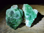 Natural Green Cubic Fluorite Specimens x 10 From Mandrosonoro, Madagascar