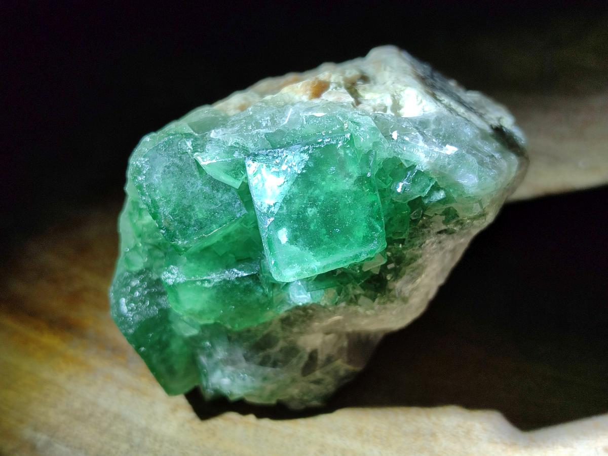 Natural Green Cubic Fluorite Specimens x 10 From Mandrosonoro, Madagascar