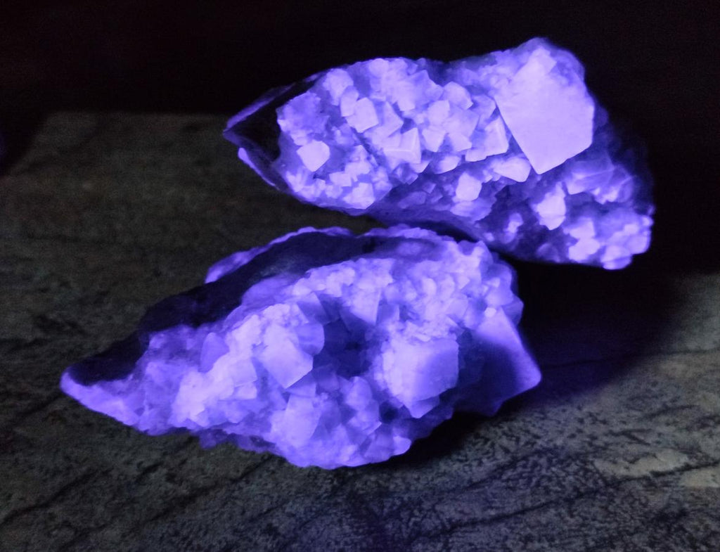 Natural Green Cubic Fluorite Specimens x 10 From Mandrosonoro, Madagascar