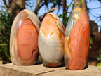 Polished Polychrome Jasper Standing Display Pieces x 3 From Androka, Madagascar