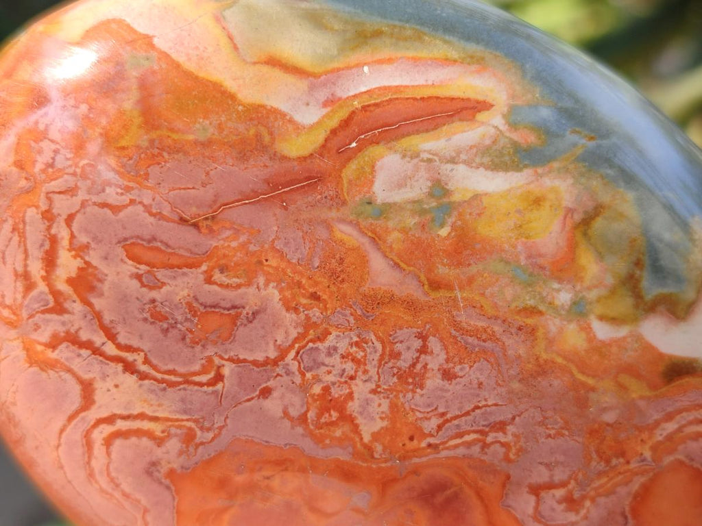 Polished Polychrome Jasper Standing Display Pieces x 3 From Androka, Madagascar