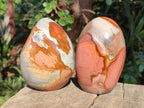 Polished Polychrome Jasper Standing Display Pieces x 3 From Androka, Madagascar