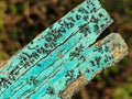 Natural Drusy Coated Chrysocolla with Malachite Specimens x 3 From Lupoto Mine, Congo