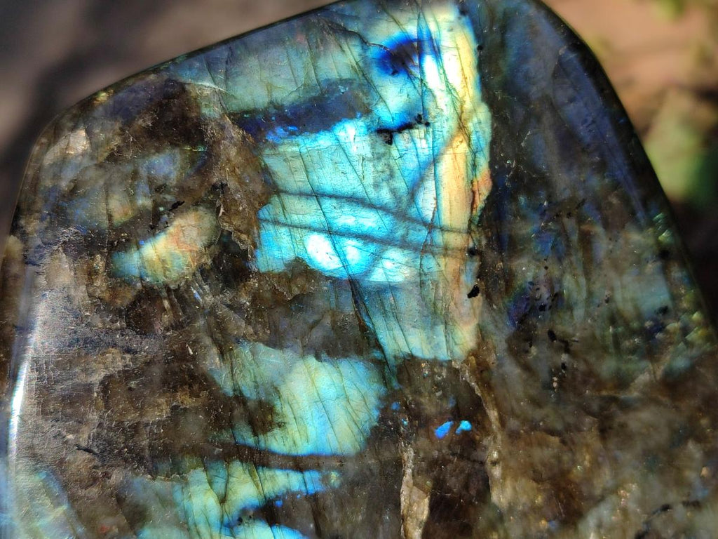 Polished Large Labradorite Standing Display Piece x 1 From Madagascar