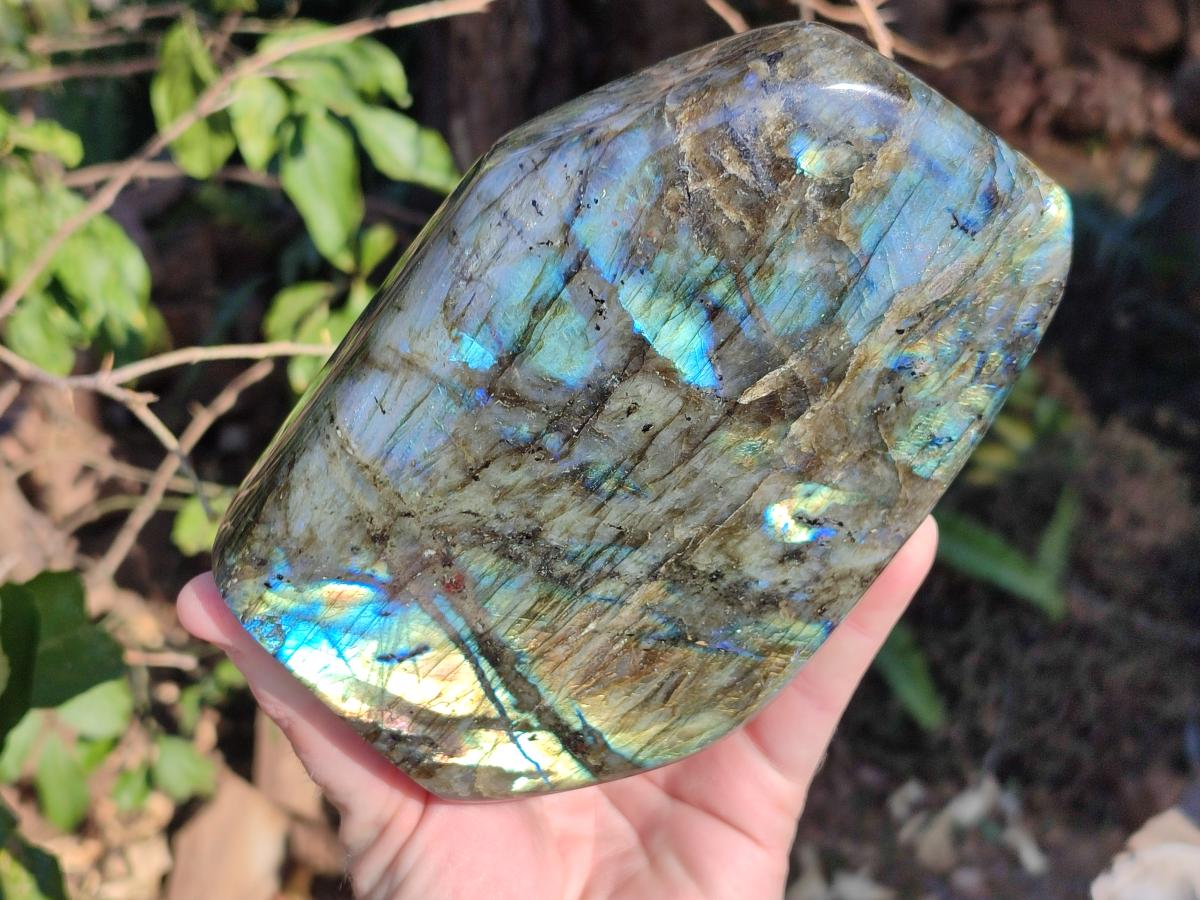 Polished Large Labradorite Standing Display Piece x 1 From Madagascar