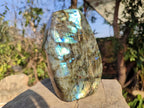 Polished Large Labradorite Standing Display Piece x 1 From Madagascar