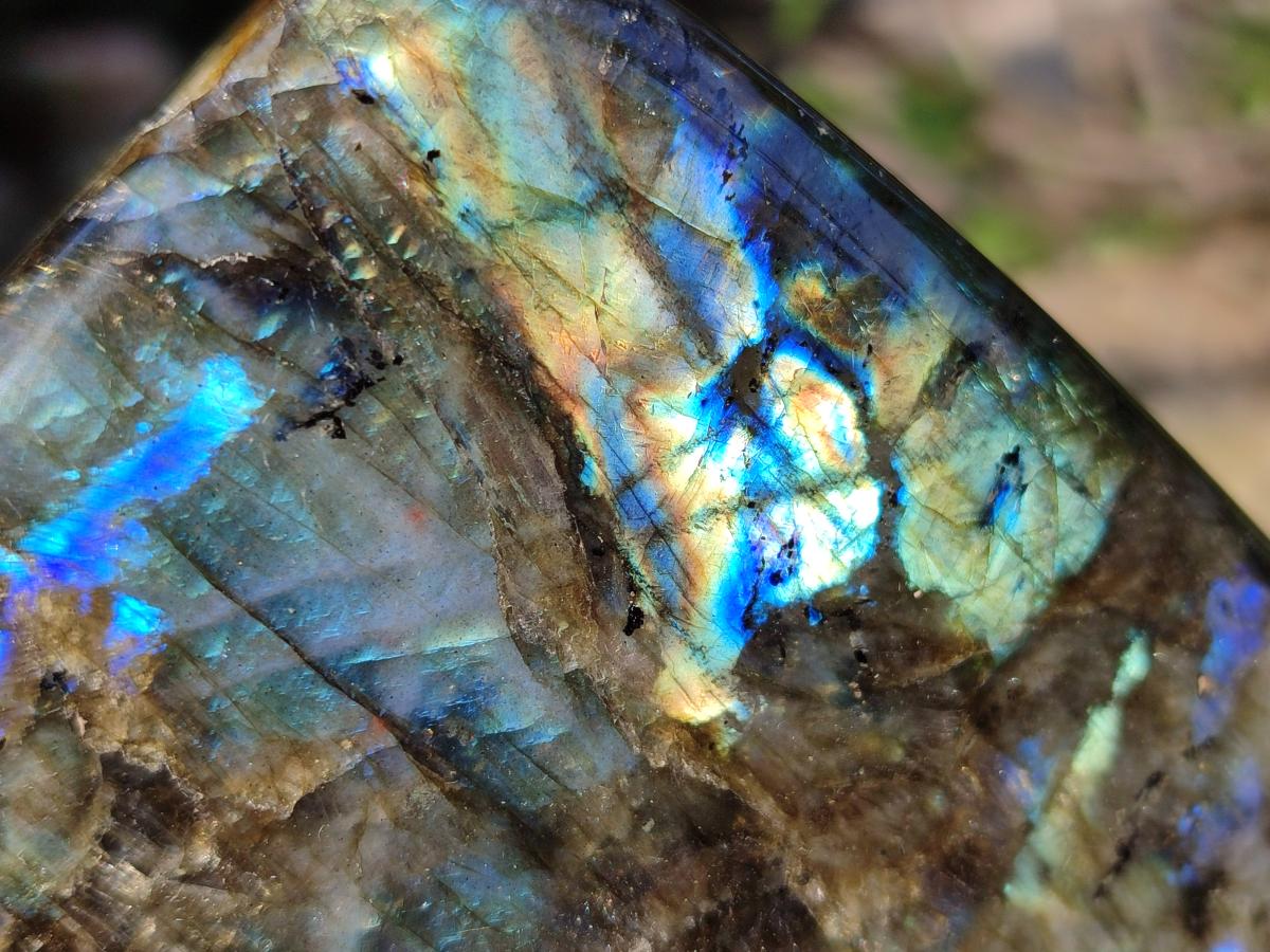 Polished Large Labradorite Standing Display Piece x 1 From Madagascar