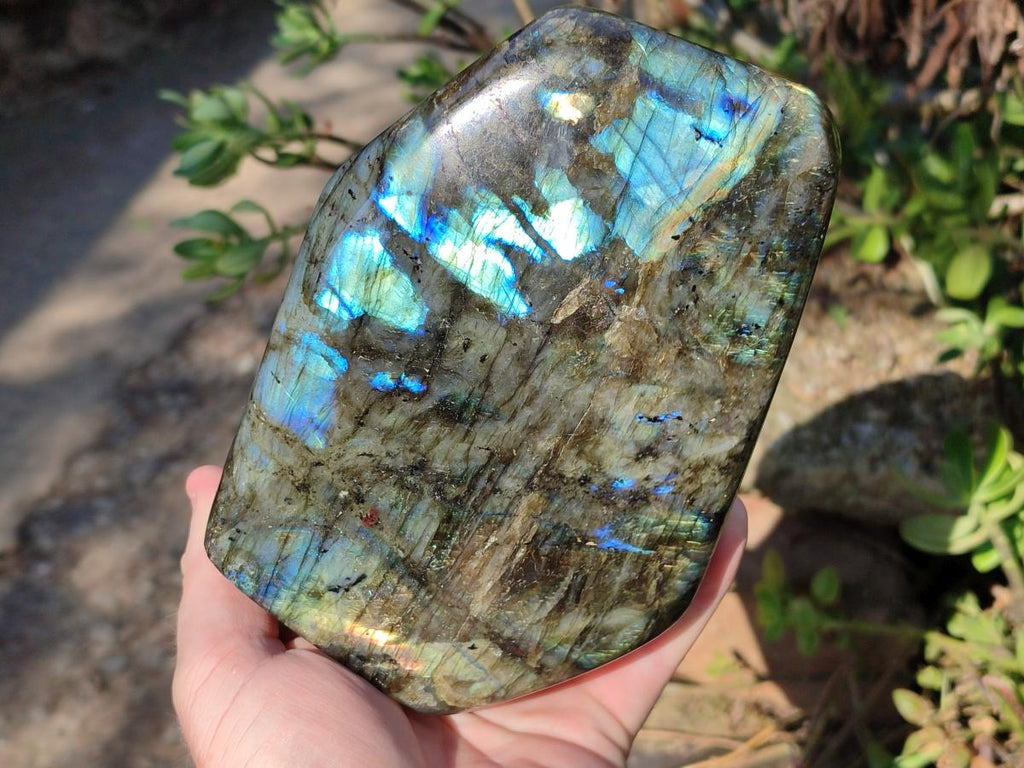 Polished Large Labradorite Standing Display Piece x 1 From Madagascar