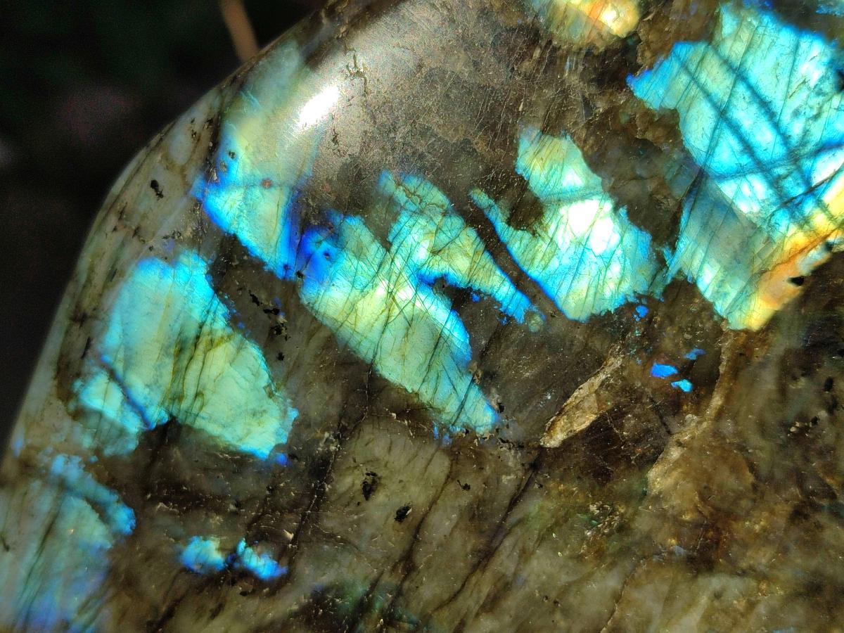 Polished Large Labradorite Standing Display Piece x 1 From Madagascar
