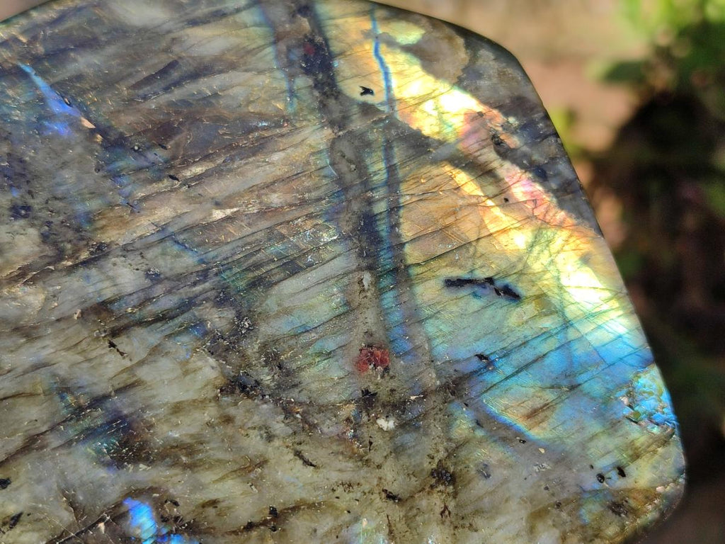 Polished Large Labradorite Standing Display Piece x 1 From Madagascar