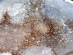 Polished and Natural Agate Nodules with Crystalline Geode Centres x 3 From Maintirano, Madagascar