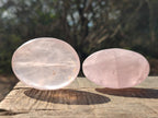 Polished Gemmy Rose Quartz Palm Stones x 12 From Madagascar
