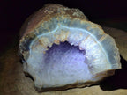 Natural XL Agate Geode with Amethyst Centre x 1 From Maintirano, Madagascar