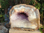 Natural XL Agate Geode with Amethyst Centre x 1 From Maintirano, Madagascar