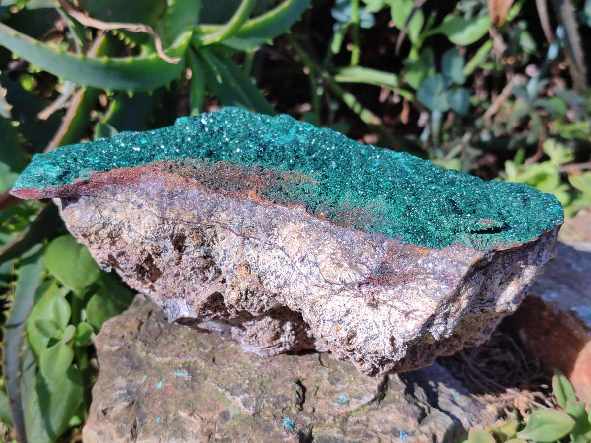 Natural Crystalline Malachite Specimens x 2 From Tenke Fungurume, Congo