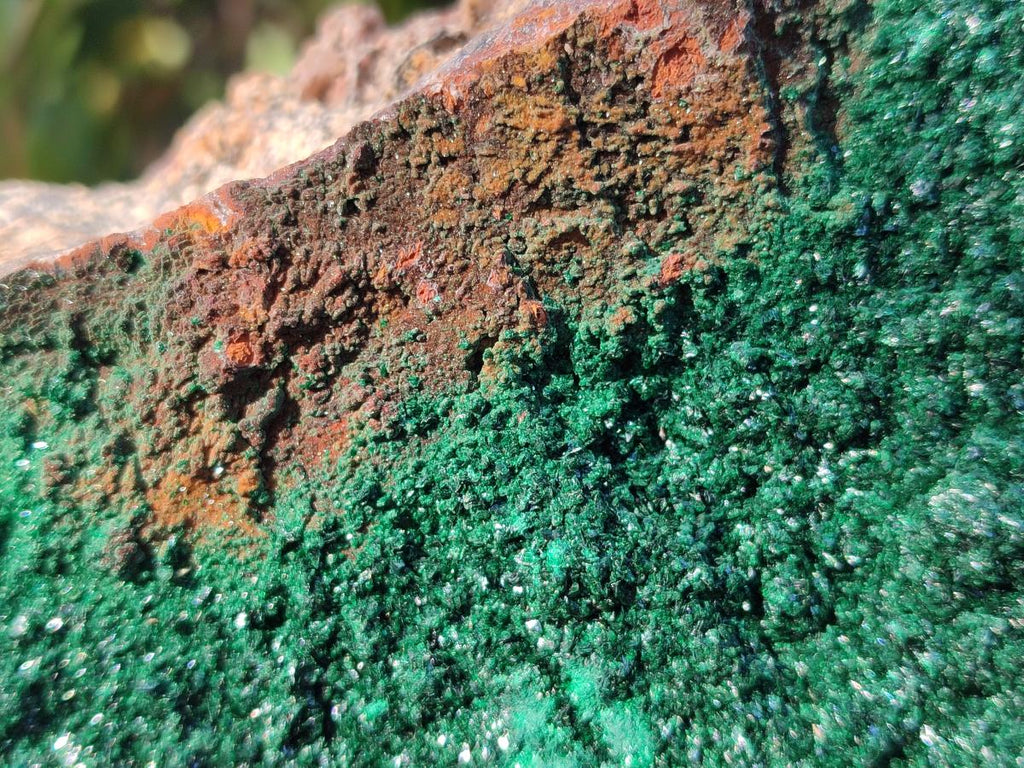 Natural Crystalline Malachite Specimens x 2 From Tenke Fungurume, Congo