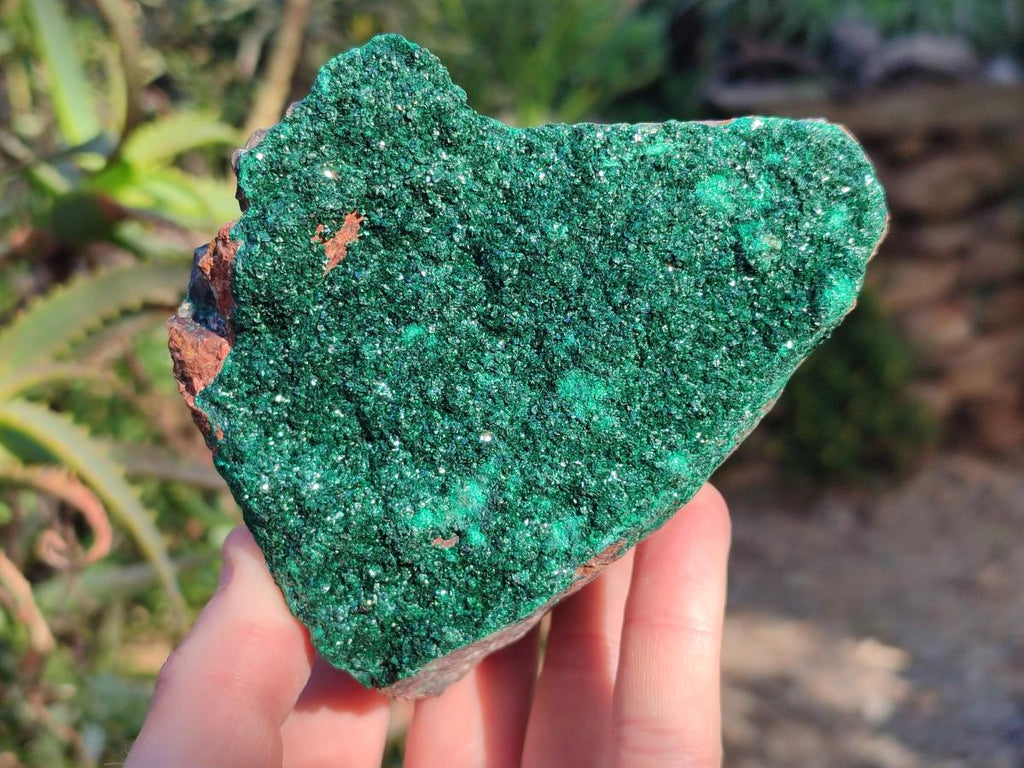 Natural Crystalline Malachite Specimens x 2 From Tenke Fungurume, Congo