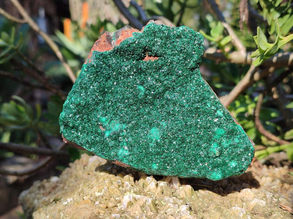Natural Crystalline Malachite Specimens x 2 From Tenke Fungurume, Congo